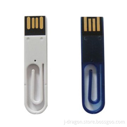 Paper Clip-shaped USB Drive in Fashionable Design with Full Colors, Supports Silkscreen Imprint